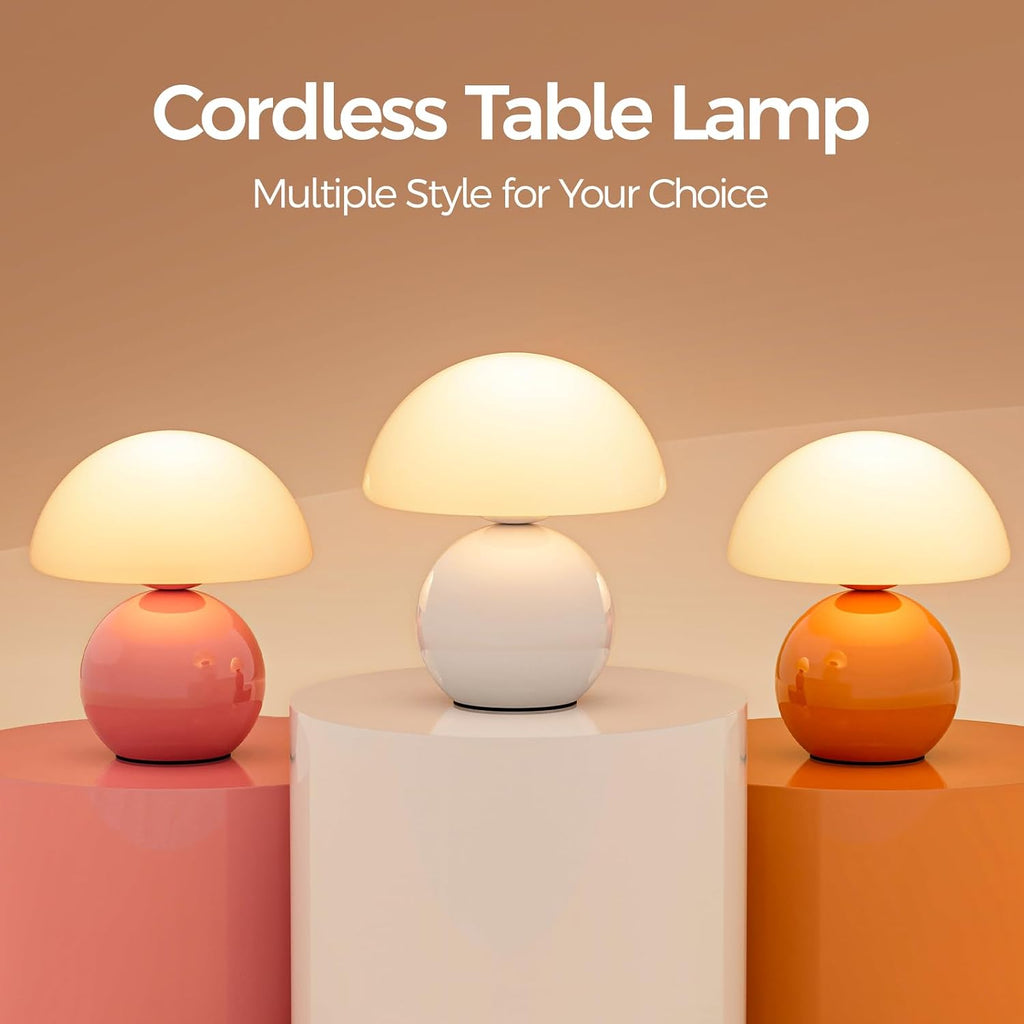 NIORSUN Wireless Mushroom Table Lamp