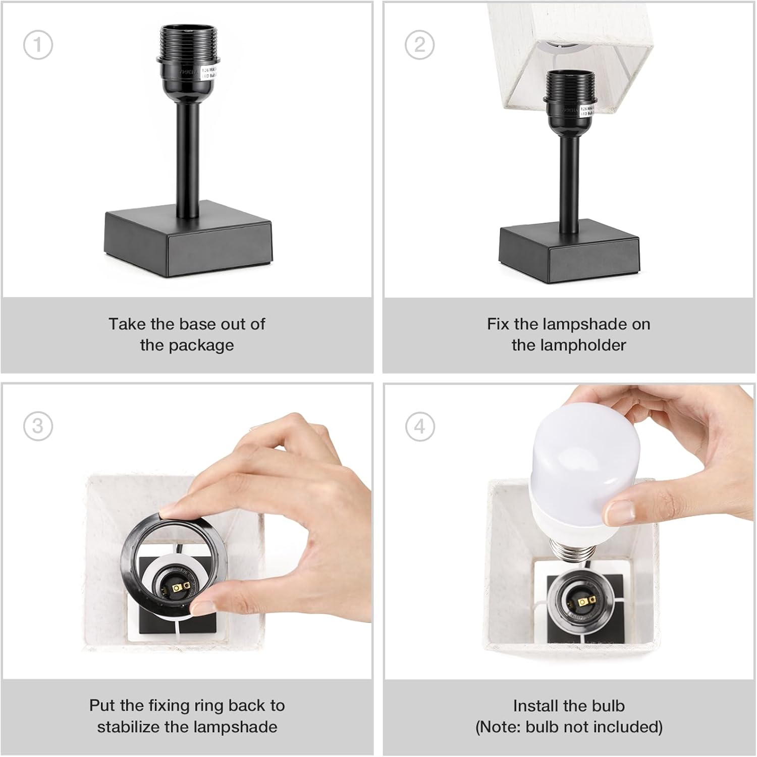 aooshine Small Bedside Table Lamp