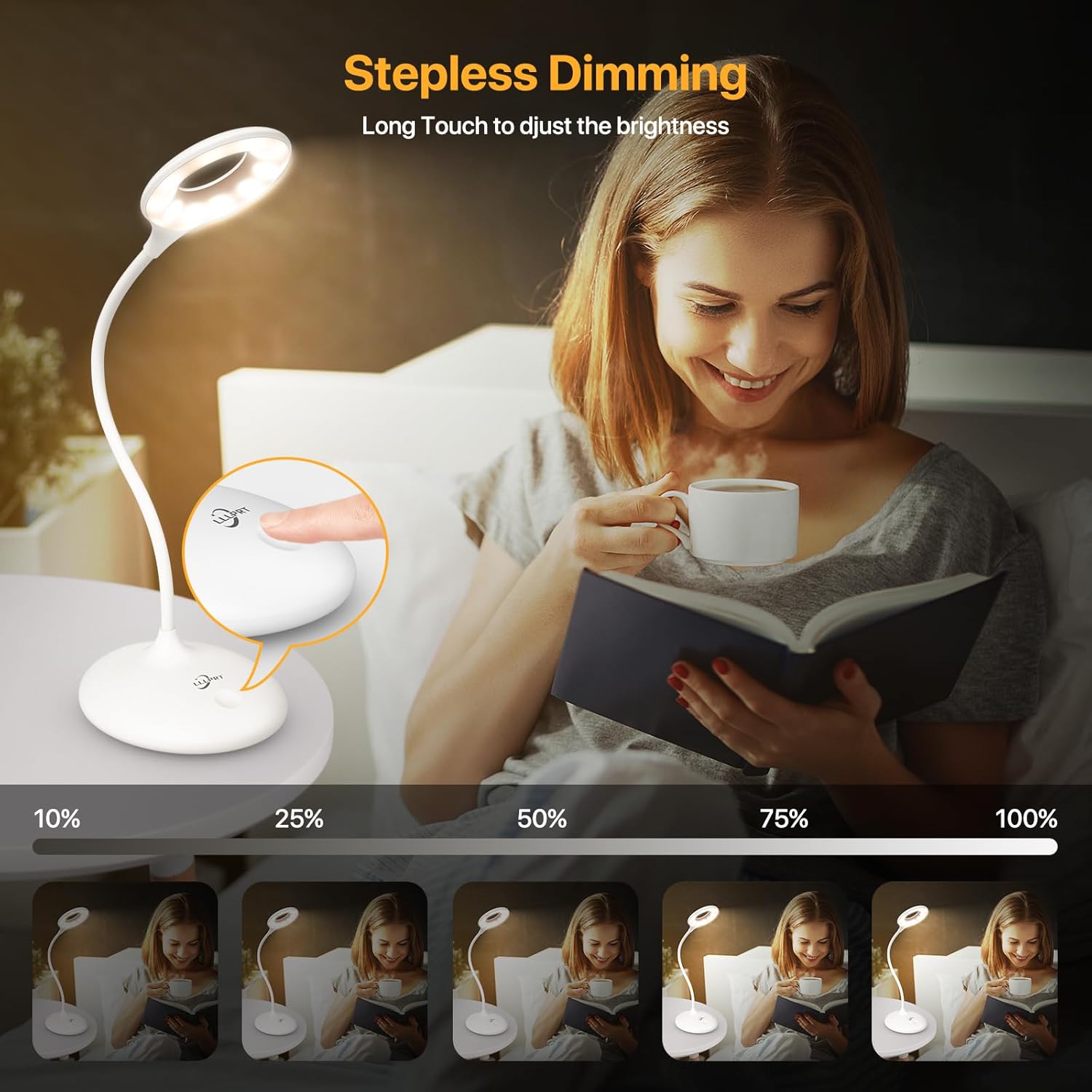 Rechargeable Cordless Desk Lamp