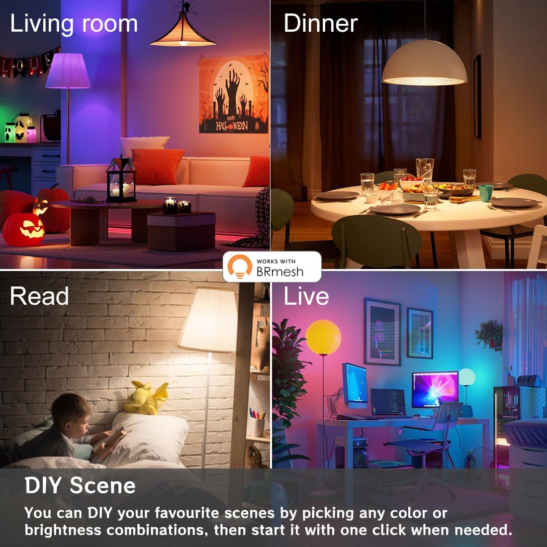 UCB Smart Color Changing LED Light Bulbs (4-Pack)