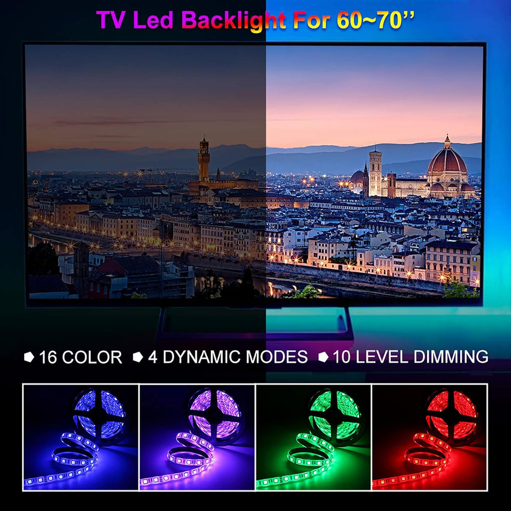 RGB LED Strip Lights 10FT