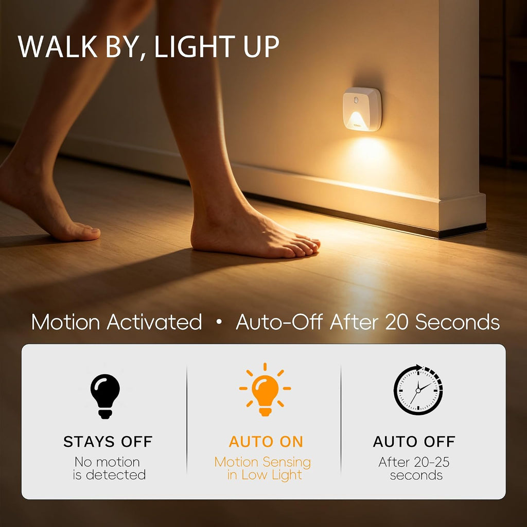 innofox Motion Sensor Night Lights (6-Pack)