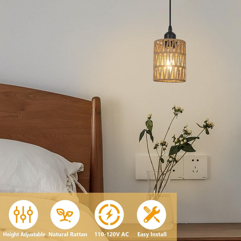 LAMSU Rattan Pendant Light