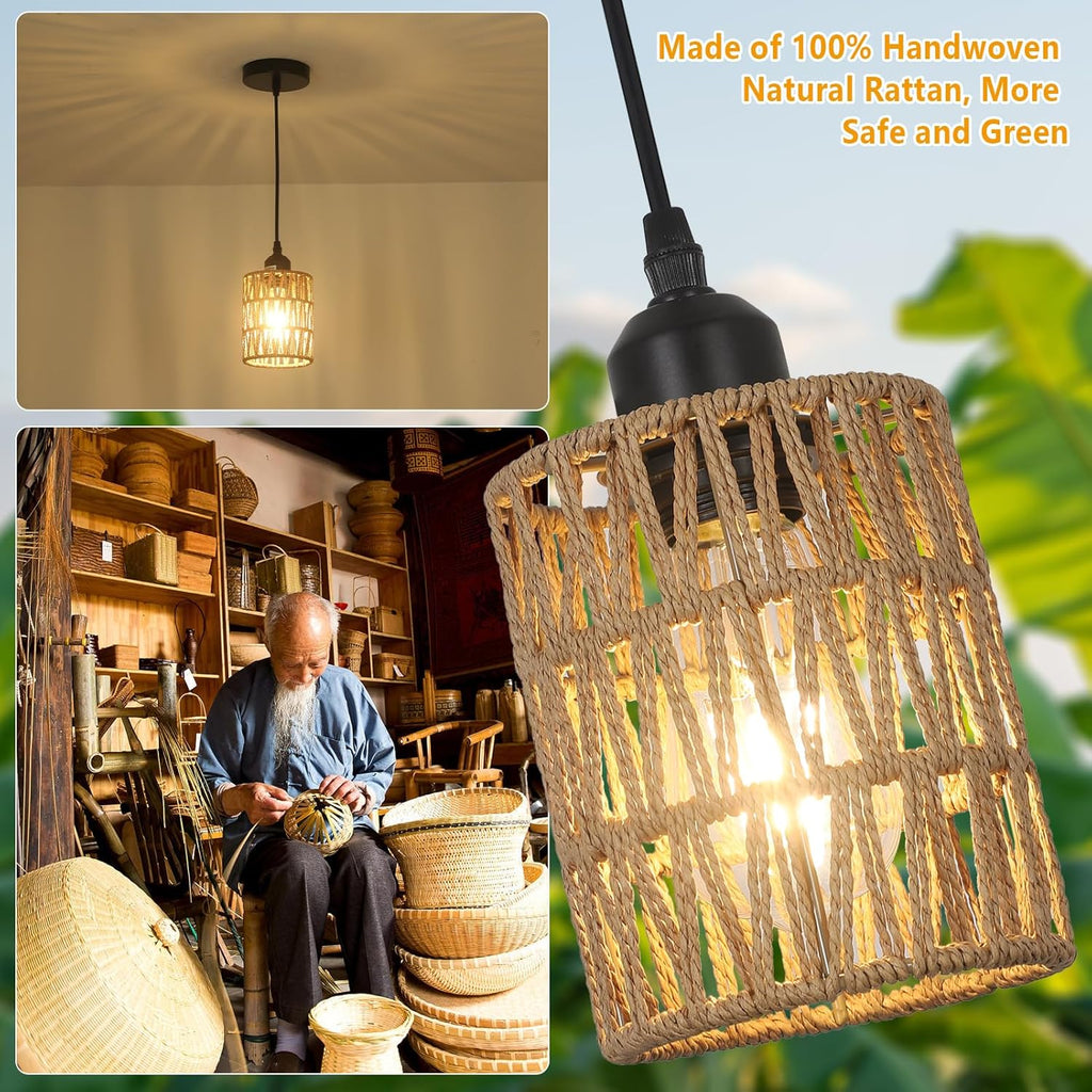 LAMSU Rattan Pendant Light