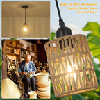 LAMSU Rattan Pendant Light