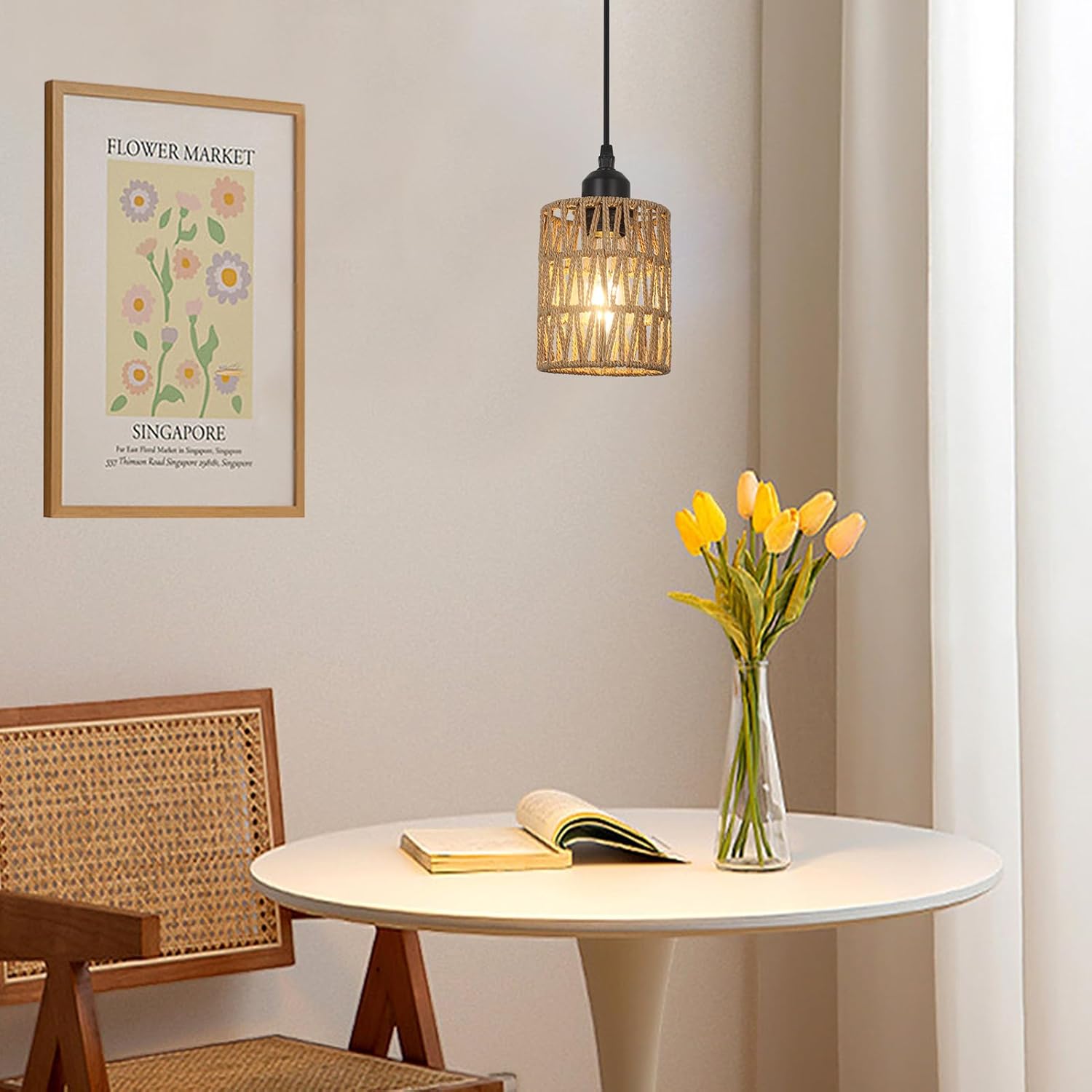 LAMSU Rattan Pendant Light