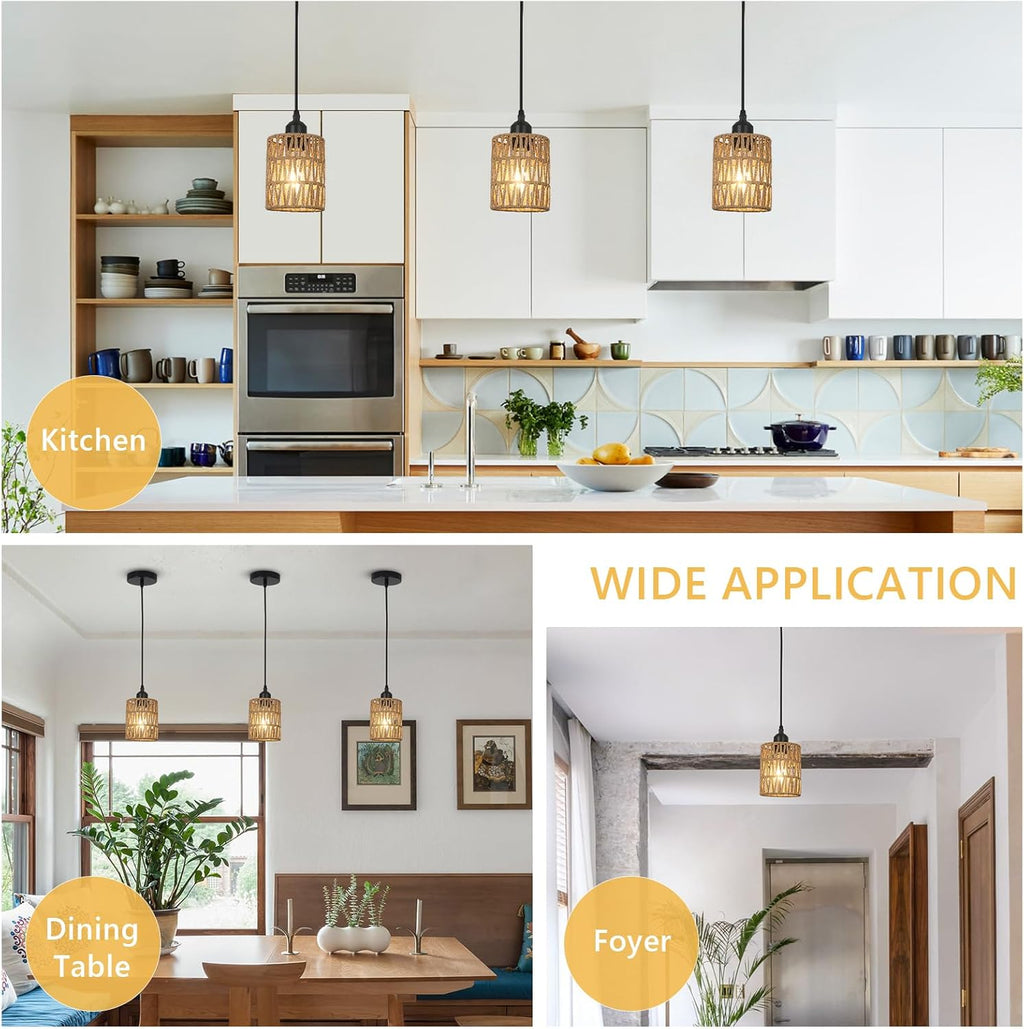 LAMSU Rattan Pendant Light