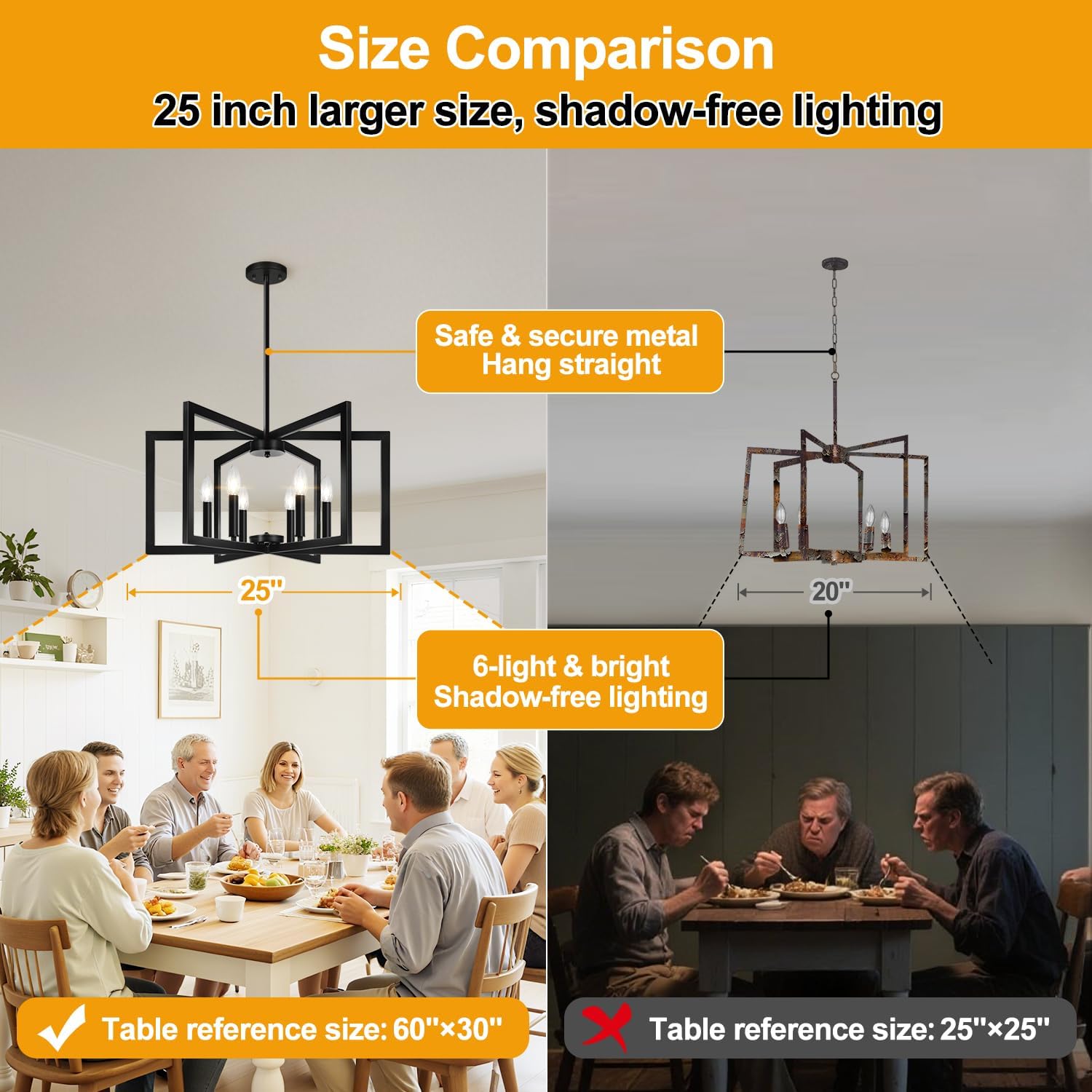 Adjustable Matte Black Chandelier