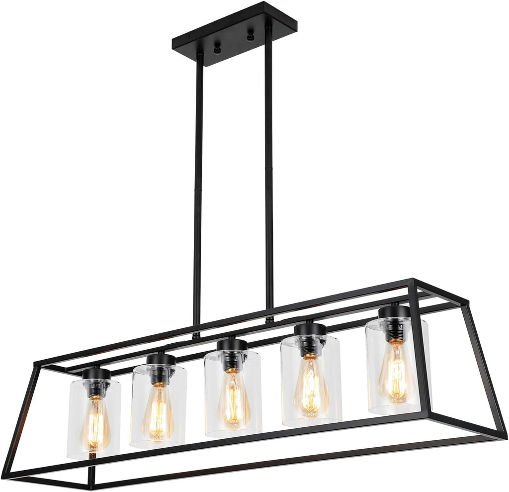 5-Light Farmhouse Kitchen Island Chandelier
