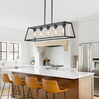 5-Light Farmhouse Kitchen Island Chandelier
