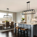 5-Light Farmhouse Kitchen Island Chandelier
