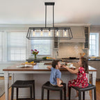 5-Light Farmhouse Kitchen Island Chandelier