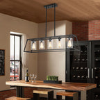 5-Light Farmhouse Kitchen Island Chandelier